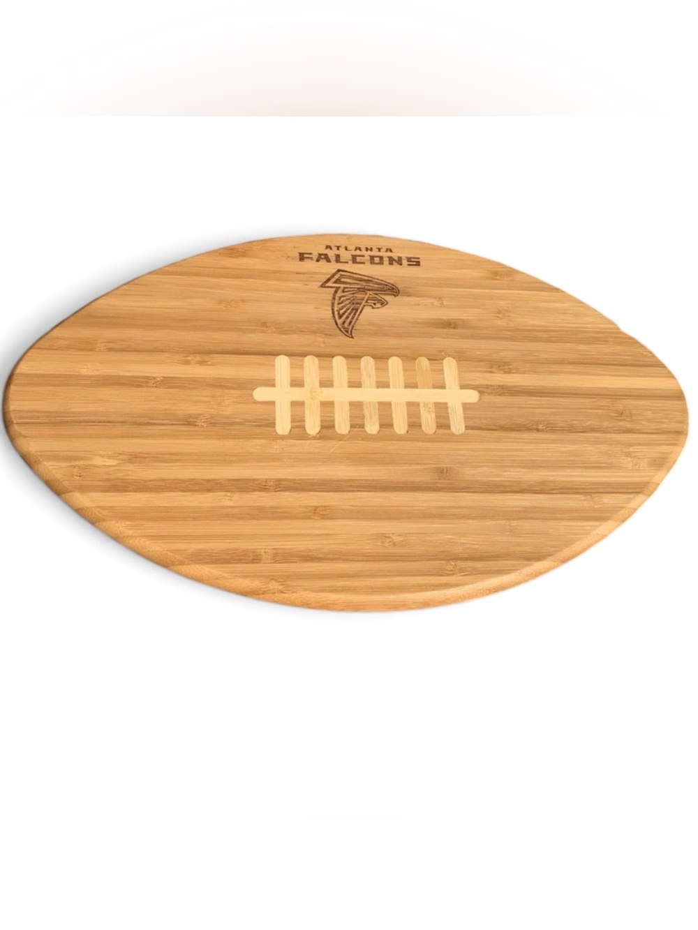 Football Shape Cutting Board ATLANTA FALCONS Tailgate Cheese Charcuterie